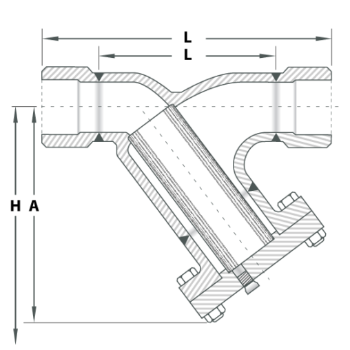 CL 150 cast carbonsteel ‘Y’ Strainers Clam By Turnout Engineering